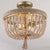 Beaded Coastal Semi-Flush Mount Light