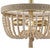 Beaded Coastal Semi-Flush Mount Light