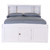 Serenity Full Bookcase Bed with 12 Drawers