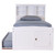 Serenity Twin Bookcase Bed with Twin Trundle & 3 Drawers
