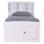 Serenity Twin Bookcase Bed with Twin Trundle & 3 Drawers