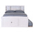 Serenity Full Bookcase Bed with Twin Trundle & 3 Drawers