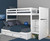 Serenity Twin/Full Bunk Bed with Stairs & 7 Drawers