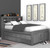 Tranquility Full Bookcase Bed with 6 Drawers