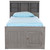 Tranquility Twin Bookcase Bed with 12 Drawers