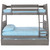 Tranquility Twin/Full Bunk Bed with Twin Trundle
