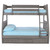 Tranquility Twin/Full Bunk Bed with 3 Drawers