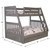 Tranquility Twin/Full Bunk Bed with 3 Drawers