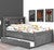 Tranquility Full Bookcase Bed with Twin Trundle & 3 Drawers - OUT OF STOCK UNTIL 05/02/2025