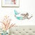 Aqua Waves Mermaid Wall Art