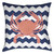 Beach Crab 18 x 18 Indoor Pillow