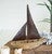 Seagrass & Hammered Metal Sailboat