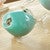 Aqua Pufferfish Glass Vase - Small