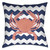 Beach Crab 20 x 20 Outdoor Pillow