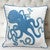 Blue Ocean Octopus Pillow