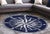 Ocean Explorer Navy Compass Rug - 3 Ft. Round