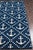 Anchors Away Navy Indoor/Outdoor Rug - 8 x 11