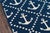 Anchors Away Navy Indoor/Outdoor Rug - 8 x 11