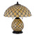 Vintage Art Glass Dual Light Table Lamp