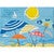 Sunny Beach Umbrellas Personalized Wall Art