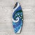 Swirling Wave Mosaic Surfboard Wall Art