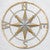 Metal & Husk Nautical Compass Wall Art - CLEARANCE