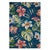 Floral Hibiscus Blue Indoor/Outdoor Rug - 8 x 10