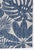 Prince Palm Blue Indoor/Outdoor Rug - 2 x 6