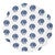 Indigo Coral Round Placemats - Set of 6