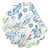 Sea Garden Round Placemats - Set of 6 - OUT OF STOCK UNTIL 11/19/2025