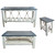 Marina Blue Table Set with Rectangular End Tables (4pcs)