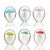 Colorful Jellyfish Art Glass Paperweights - Set of 6
