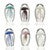 Mini Tropical Jellyfish Art Glass - Set of 6 - OUT OF STOCK UNTIL 04/22/2025