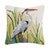 Elegant Blue Heron Hooked Pillow - Right Facing - OUT OF STOCK UNTIL 06/12/2025