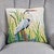 Elegant Blue Heron Hooked Pillow - Right Facing - OUT OF STOCK UNTIL 06/12/2025