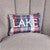 Coastal Lake Plaid Pillow