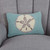 Sand Dollar Beach Hooked Pillow