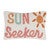 Sun Waves Hooked Pillow