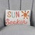 Sun Waves Hooked Pillow