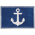 Poseidon Anchor Hooked Accent Rug