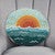 Sunrise Seascape Hooked Pillow