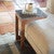 Travertine Top Side Table