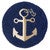 Anchor Hooked Wool Chair Pad