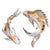 Swimming Koi Metal Wall Art - Set of 2