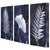 Silver Leaves Wall Art - Set of 3