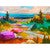 Vibrant Ocean View Canvas Print