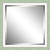 Beveled Green and White Framed Mirror