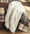 Warm Ivory Knit Throw