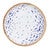 Enameled School of Fish Wooden White Bowl - Set of 2