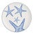 Blue Starfish Platter - Set of 2